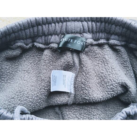 White Fox Offstage Hoodie & Sweatpants 2-Piece Track Set  S/M Black Lounge Cozy - Picture 10 of 15